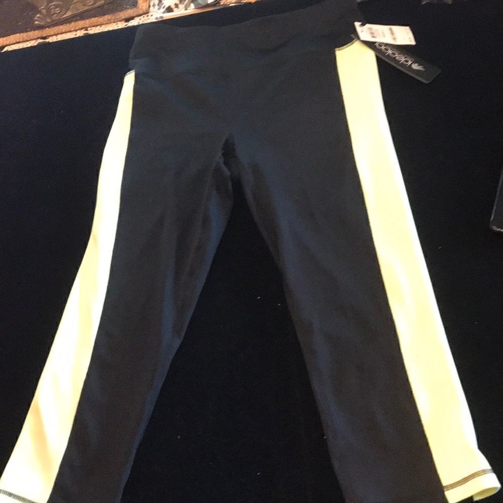 Ideology black and yellow yoga pants S
